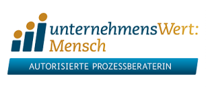 Logo unternehmensWert:Mensch Zusatz Prozessberaterin